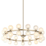 Nimbus Chandelier Small Champange Gold By Matteo - Front View