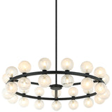 Nimbus Chandelier Small Matte Black By Matteo - Front View