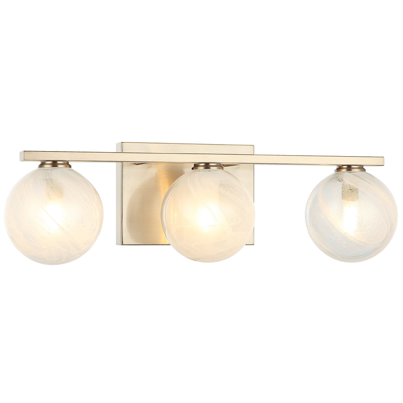 Nimbus Vanity Light 3 Lights Champagne Gold By Matteo