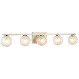 Nimbus Vanity Light 5 Lights Champagne Gold By Matteo