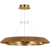 Noa Chandelier — Large, Hand Rubbed Antique Brass, Natural