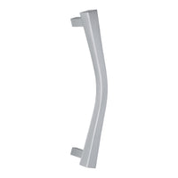 Noa Curved Door Pull Small in Satin Chrome by Colombo Design