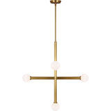 Nodes Chandelier — 27 1/4", Burnished Brass