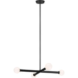 Nodes Chandelier — 30", Midnight Black