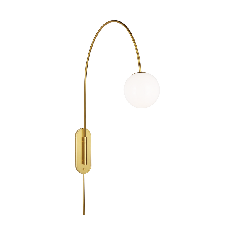 Noemie Wall Sconce Burnished Brass Large By Visual Comfort Studio Side View