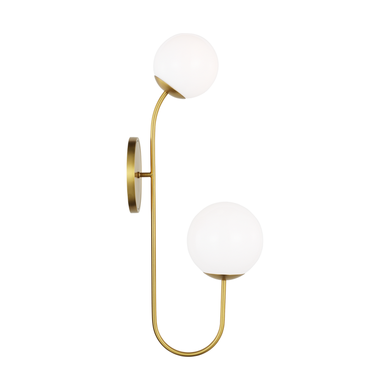 Noemie Wall Sconce Burnished Brass Medium By Visual Comfort Studio Side View 1