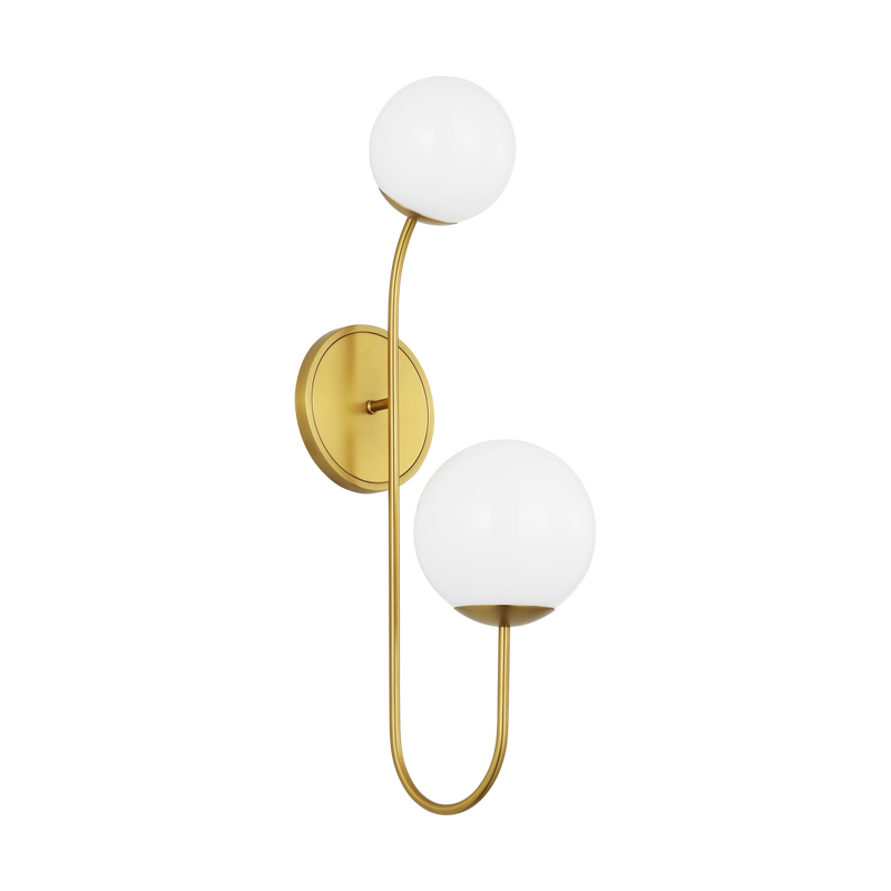 Noemie Wall Sconce Burnished Brass Medium By Visual Comfort Studio Side View