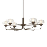 Nola Pendant in Bronze, Frosted Glass by Hubbardton Forge