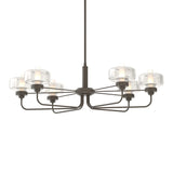 Nola Pendant in Dark Smoke, Clear Glass by Hubbardton Forge