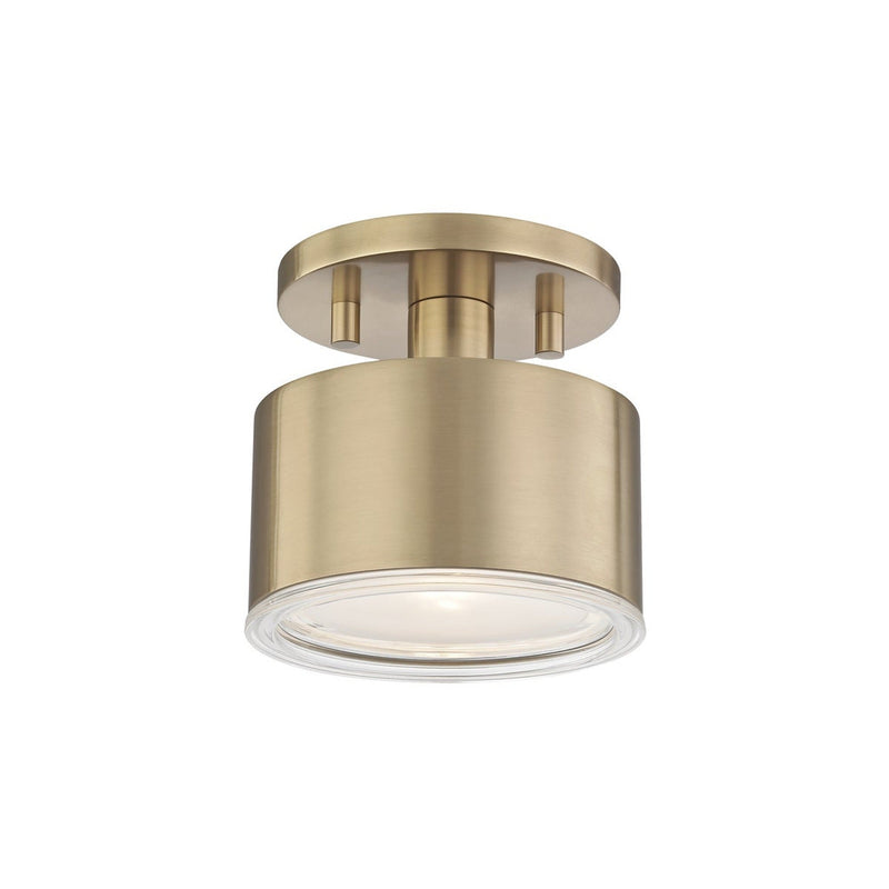 Nora Semi Flush - Aged Brass