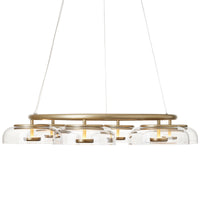 Nordic Gold/Clear 6 Light Blossi Chandelier by Nuura