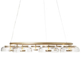 Nordic Gold/Clear 8 Light Blossi Chandelier by Nuura