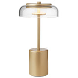 Nordic Gold/Clear Blossi Mini Portable Table Lamp by Nuura