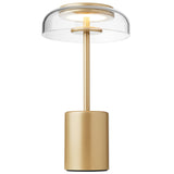 Nordic Gold/Clear Blossi Mini Portable Table Lamp by Nuura