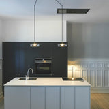 Nordic Gold/Clear Blossi Pendant Light by Nuura in Kitchen