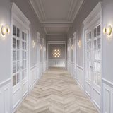 Nordic Gold/Clear Blossi Wall Light by Nuura in Corridor Area