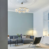 Nordic Gold/Clear Large Blossi Table Lamp by Nuura in Living Room