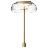 Nordic Gold/Clear Small Blossi In-set Table Lamp by Nuura