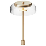 Nordic Gold/Clear Small Blossi In-set Table Lamp by Nuura