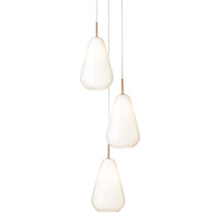 Nordic Gold/Opal Anoli 3 Multi-Light Suspension by Nuura