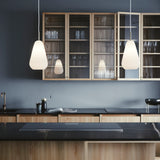 Nordic Gold/Opal Anoli 3 Multi-Light Suspension by Nuura in Restaurant