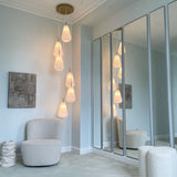 Nordic Gold/Opal Anoli 6 Multi-Light Suspension by Nuura