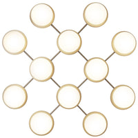 Nordic Gold/Opal Liila 12 Wall/Ceiling Light by Nuura
