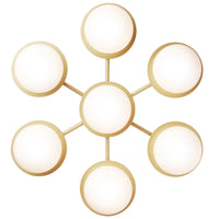 Nordic Gold/Opal Liila Star Wall/Ceiling Light by Nuura