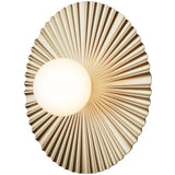 Nordic Gold/Opal Large Liila Muuse Ceiling/Wall Light by Nuura