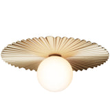 Nordic Gold/Opal Large Liila Muuse Ceiling/Wall Light by Nuura