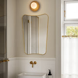 Nordic Gold/Opal Small Liila Muuse Ceiling/Wall Light by Nuura in Bathroom