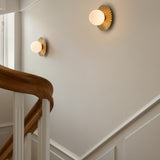 Nordic Gold/Opal Small Liila Muuse Ceiling/Wall Light by Nuura