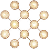 Nordic Gold/Optic Clear Liila 12 Wall/Ceiling Light by Nuura