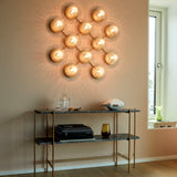 Nordic Gold/Optic Clear Liila 12 Wall/Ceiling Light by Nuura