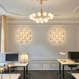 Nordic Gold/Optic Clear Liila 12 Wall/Ceiling Light by Nuura in Office