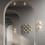 Nordic Gold/Optic Clear Liila 12 Wall/Ceiling Light by Nuura in Corridor Area