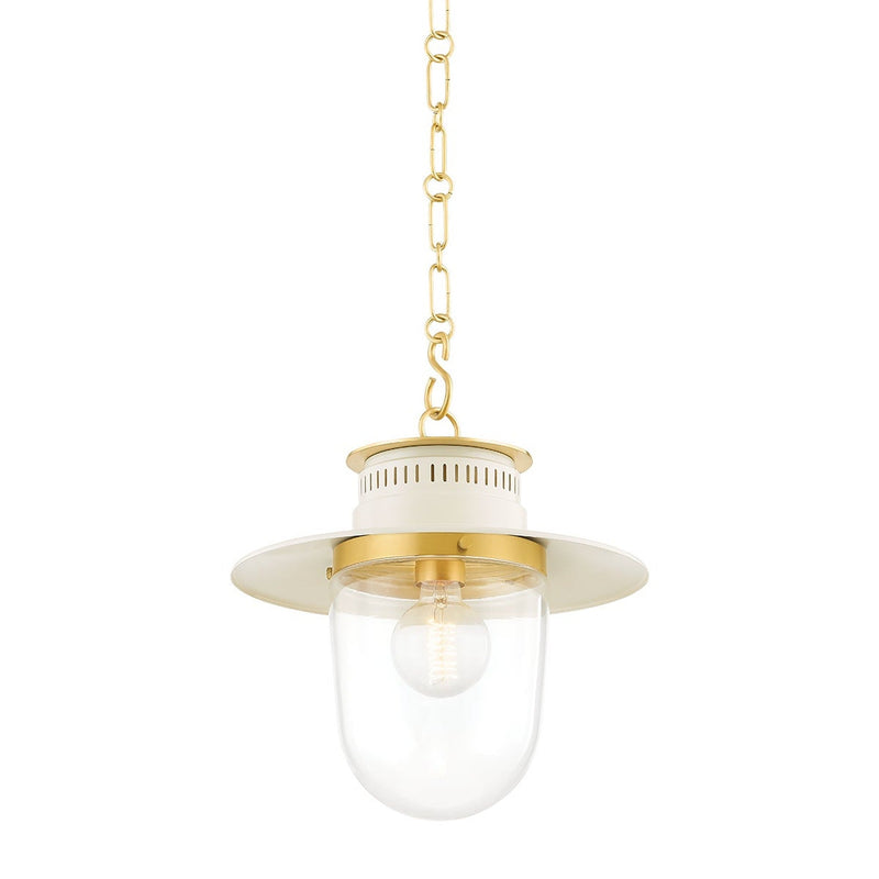 Nori Pendant - Aged Brass