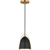 Norman Mini Pendant — 6 1/4", Satin Brass