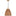 Norman Pendant Medium Satin Brass Blond Rattan By Visual Comfort Studio - Side View