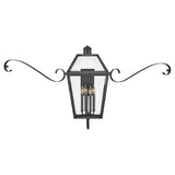 Nouvelle Wall Mount Lantern - Blackened Brass - by Hinkley