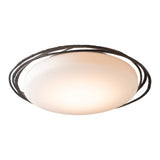 Nova LED Flush Mount Large, shown in Oil Rubbed Bronze, by Hubbardton Forge