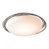 Nova LED Flush Mount Large, shown in Oil Rubbed Bronze, by Hubbardton Forge