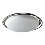 Nova LED Flush Mount Large, shown in Oil Rubbed Bronze, by Hubbardton Forge