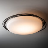 Nova LED Flush Mount Large detail in Oil Rubbed Bronze, by Hubbardton Forge