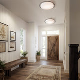 Nova LED Flush Mount lifestyle view by Hubbardton Forge