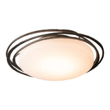 Nova LED Flush Mount Small, shown in Oil Rubbed Bronze, by Hubbardton Forge