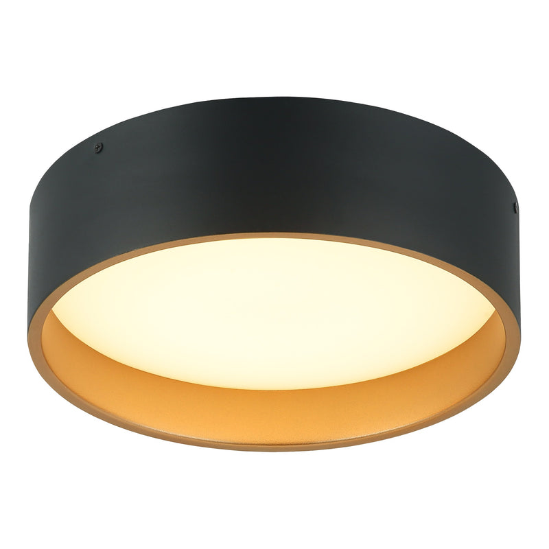 Novalee Flush Mount 12 Inch Matte Black