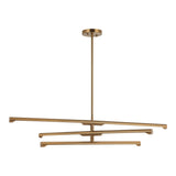 Novelle Pendant 36 Inch Aged Gold Brass