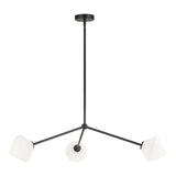 Novo Bell Pendant 3 Light Black Opal