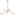 Novo Chandelier Aged Gold Brass Clear Glass By Matteo